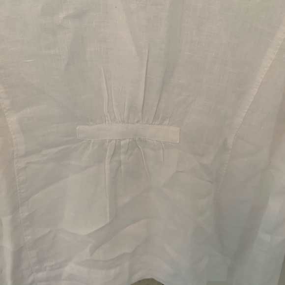 Eileen Fisher Irish Linen Button Down Shirt - Picture 5 of 7